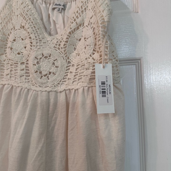 Another Love Cream Crochet Romper - Picture 2 of 4